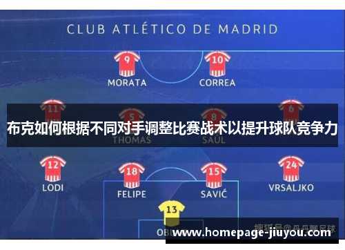 布克如何根据不同对手调整比赛战术以提升球队竞争力